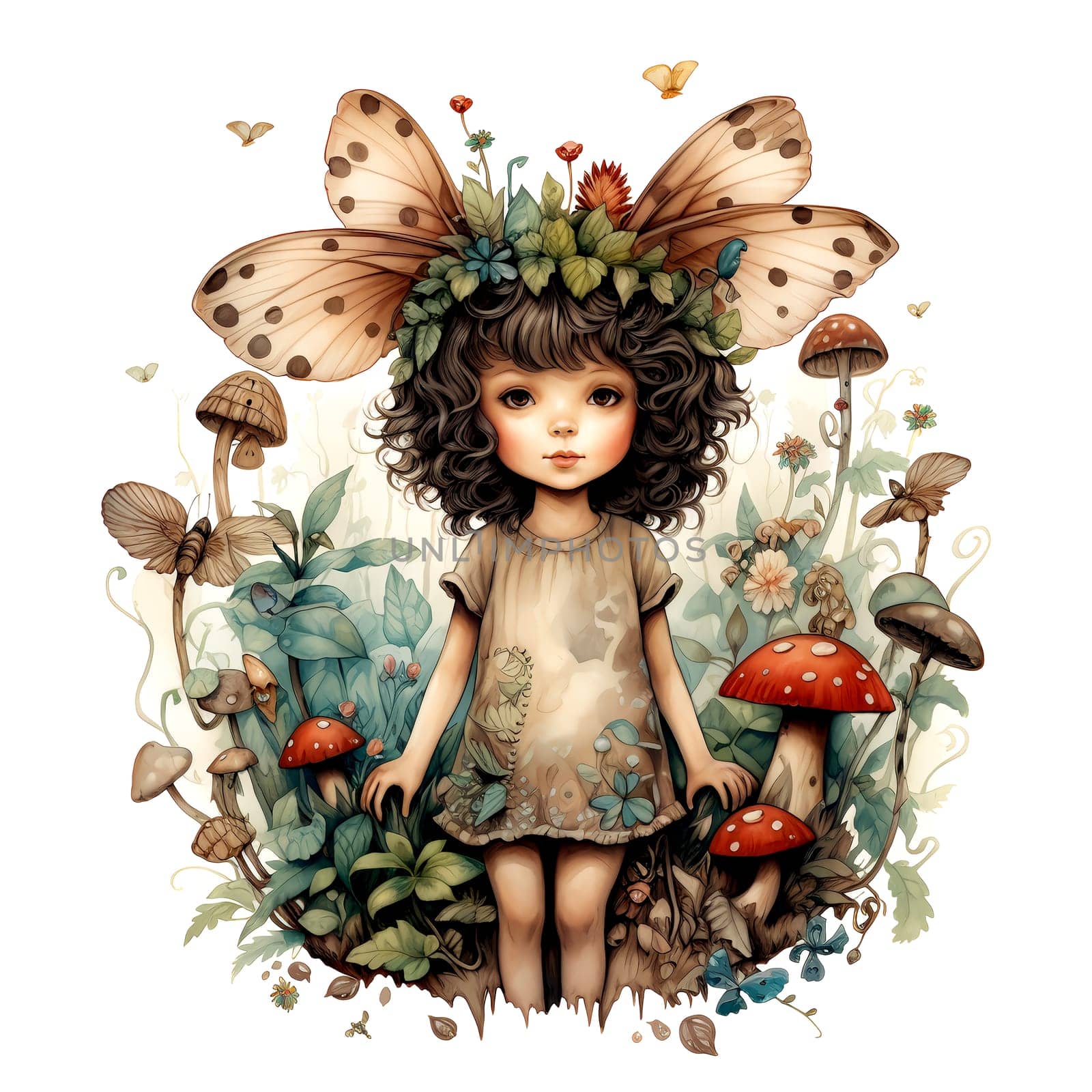 Watercolor Magical Fairies. Fantasy Clipart. AI Generated. by AndreyKENO