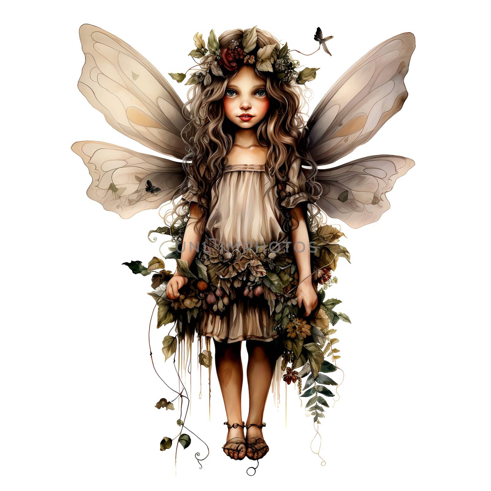 Watercolor Magical Fairies. Fantasy Clipart. AI Generated. by AndreyKENO