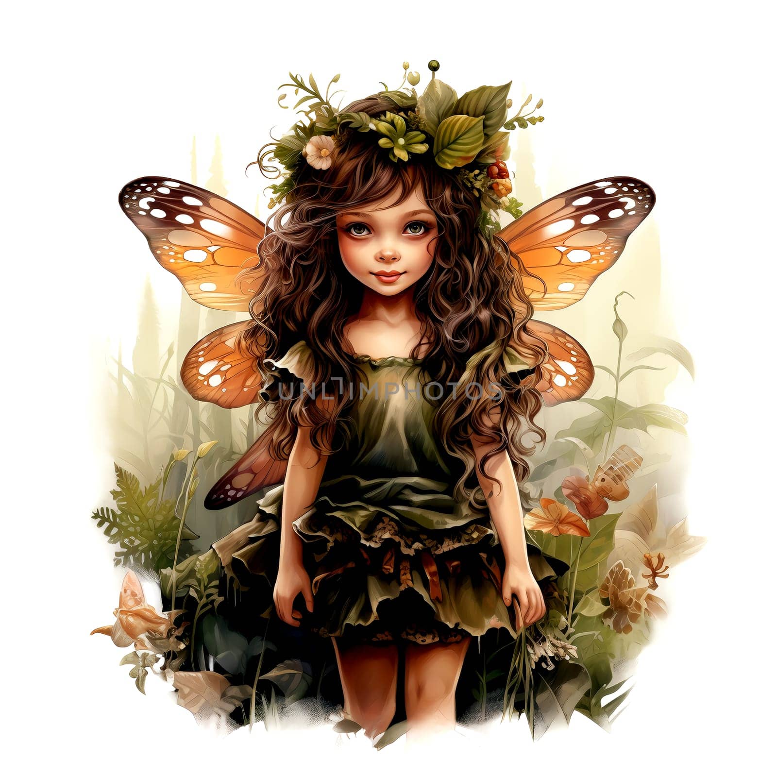 Watercolor Magical Fairies. Fantasy Clipart. AI Generated. by AndreyKENO