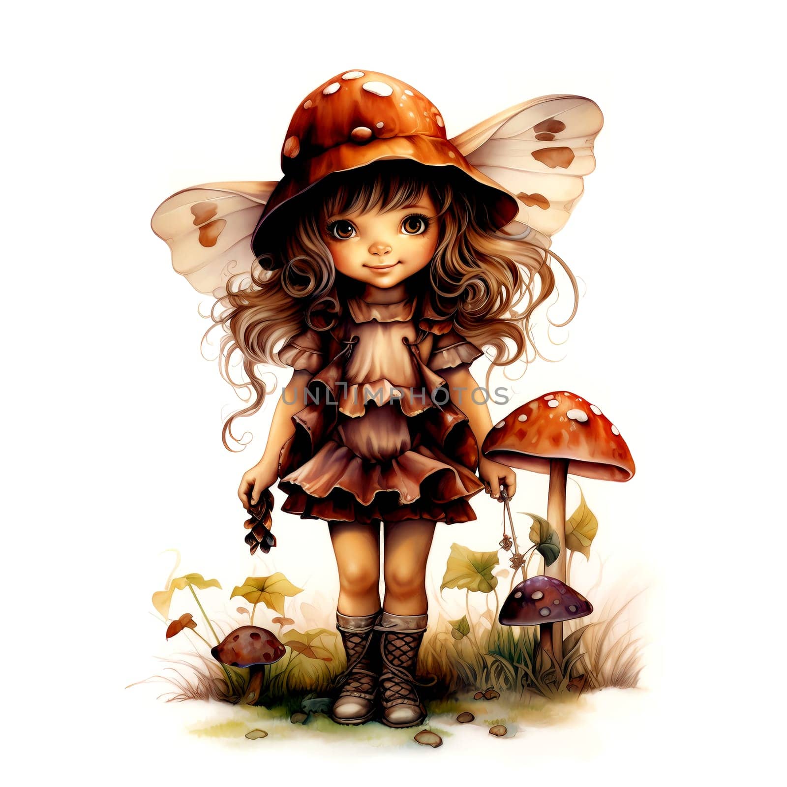 Watercolor Magical Fairies. Fantasy Clipart. AI Generated. by AndreyKENO