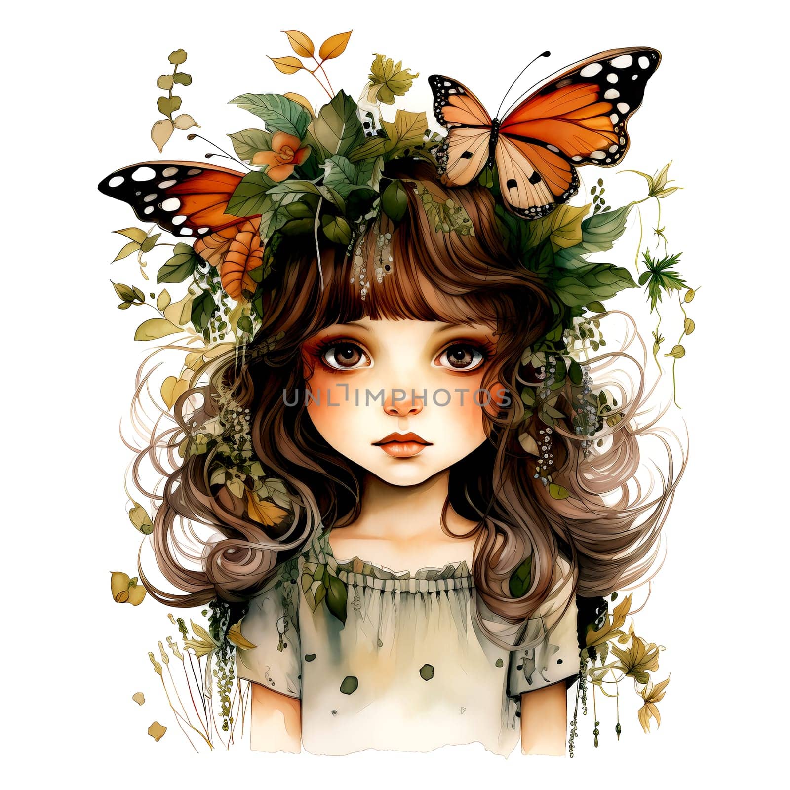 Watercolor Magical Fairies. Fantasy Clipart. AI Generated. by AndreyKENO