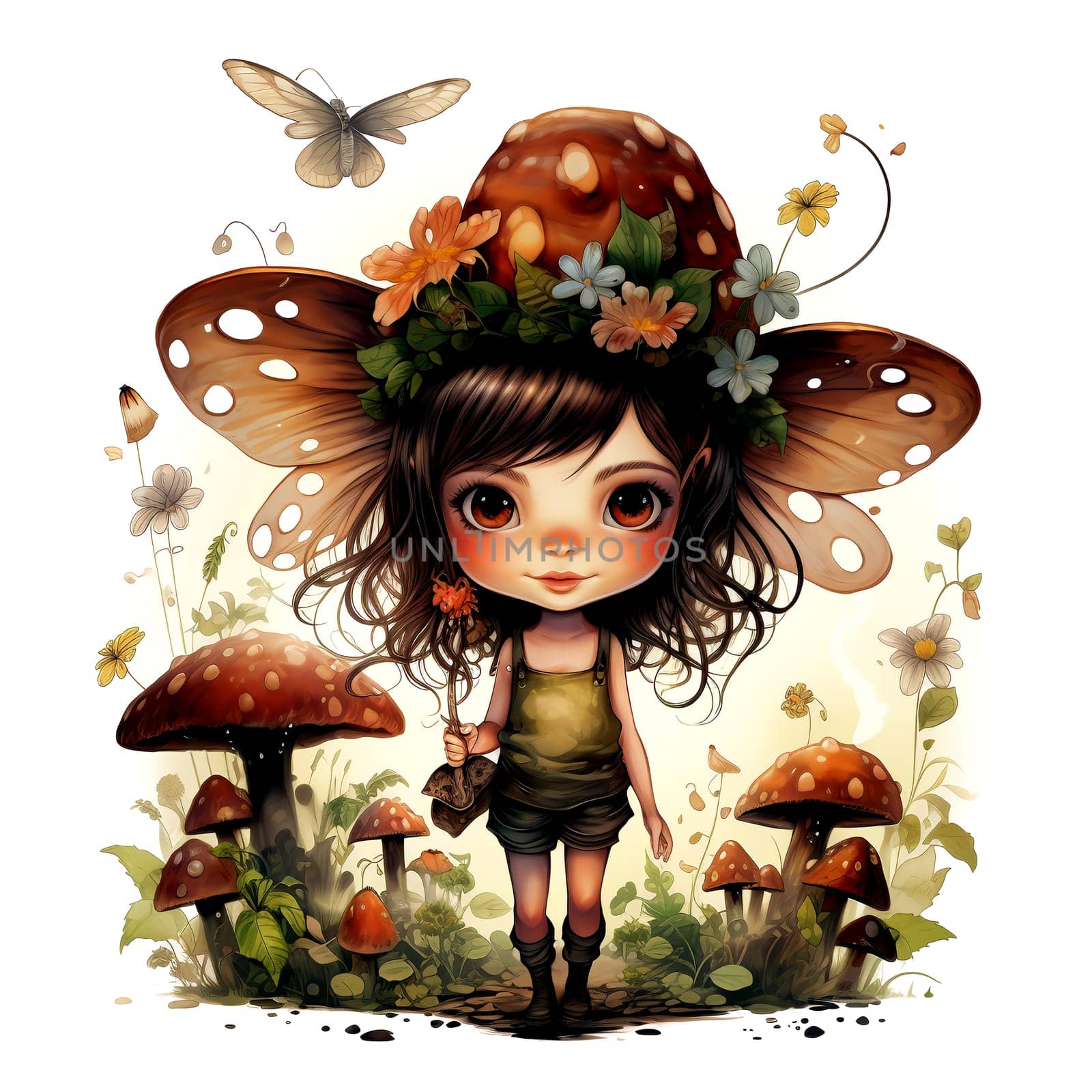 Watercolor Magical Fairies. Fantasy Clipart. AI Generated. by AndreyKENO