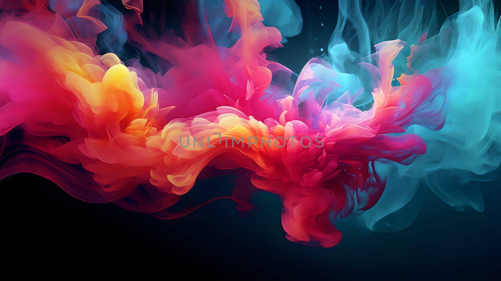 A colorful liquid organic swirl - abstract background by chrisroll