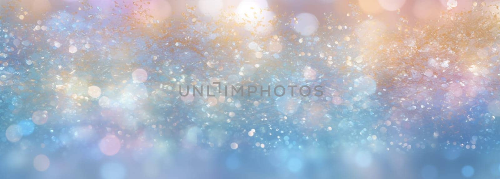 colourful shine shiny bokeh texture bright abstract pastel christmas light background. Generative AI. by Vichizh