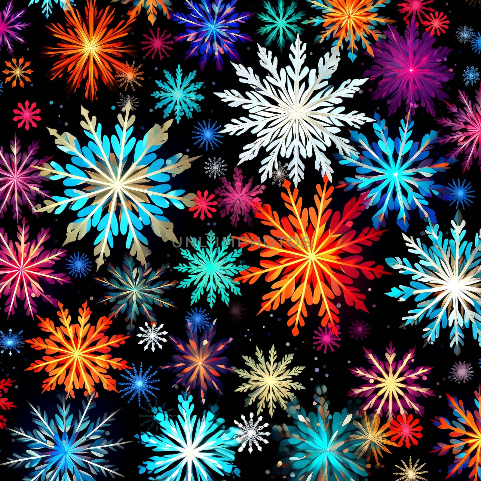 Christmas star patterns. AI Generated. by AndreyKENO