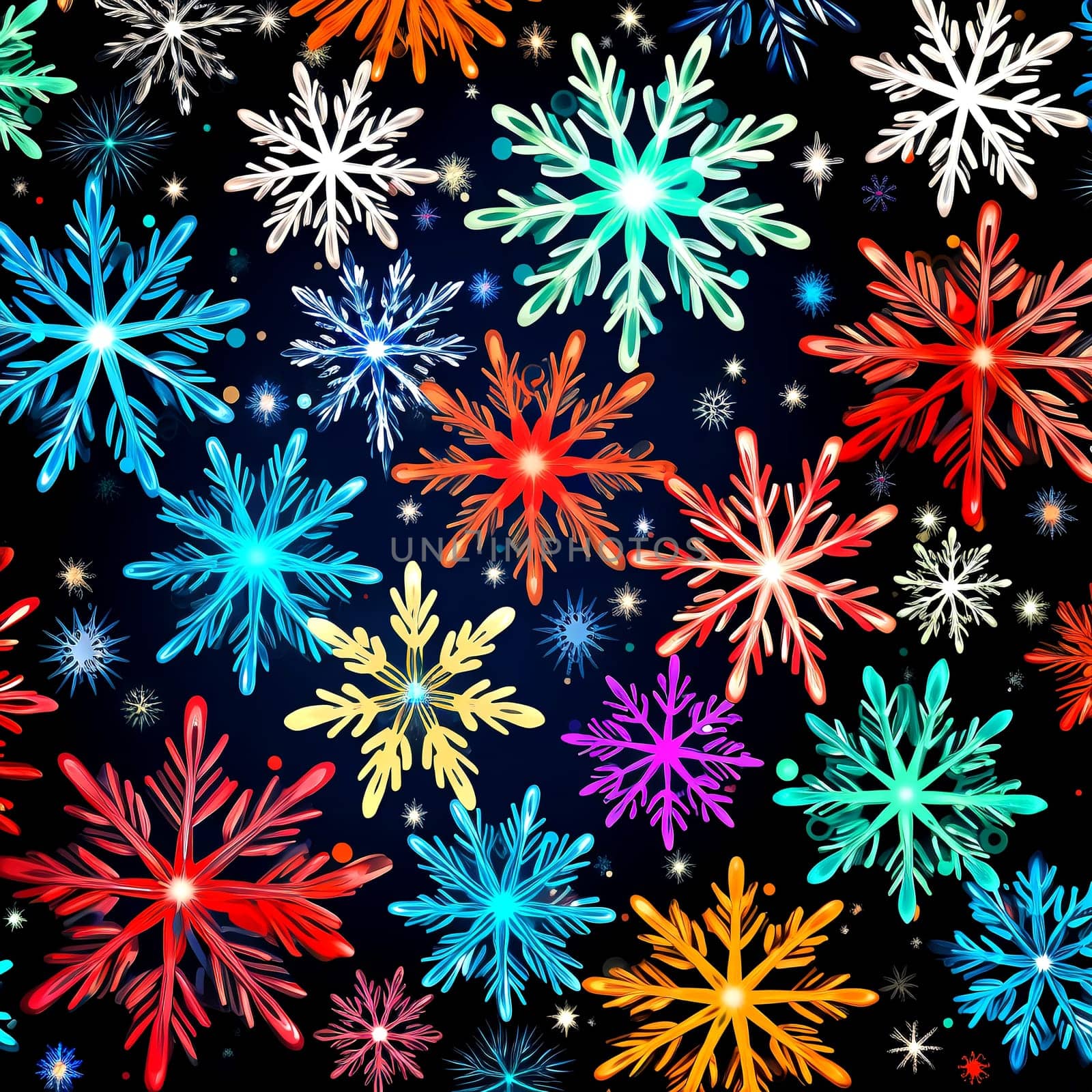 Christmas star patterns. AI Generated. by AndreyKENO