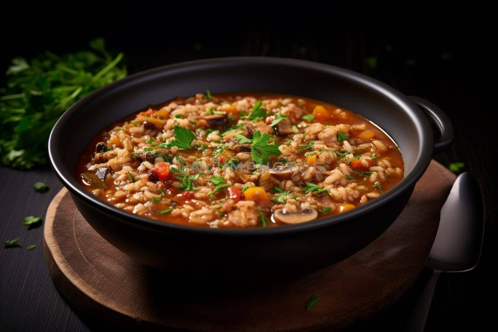 A warm embrace to the Italian culinary tradition with the rustic farro soup by Ciorba