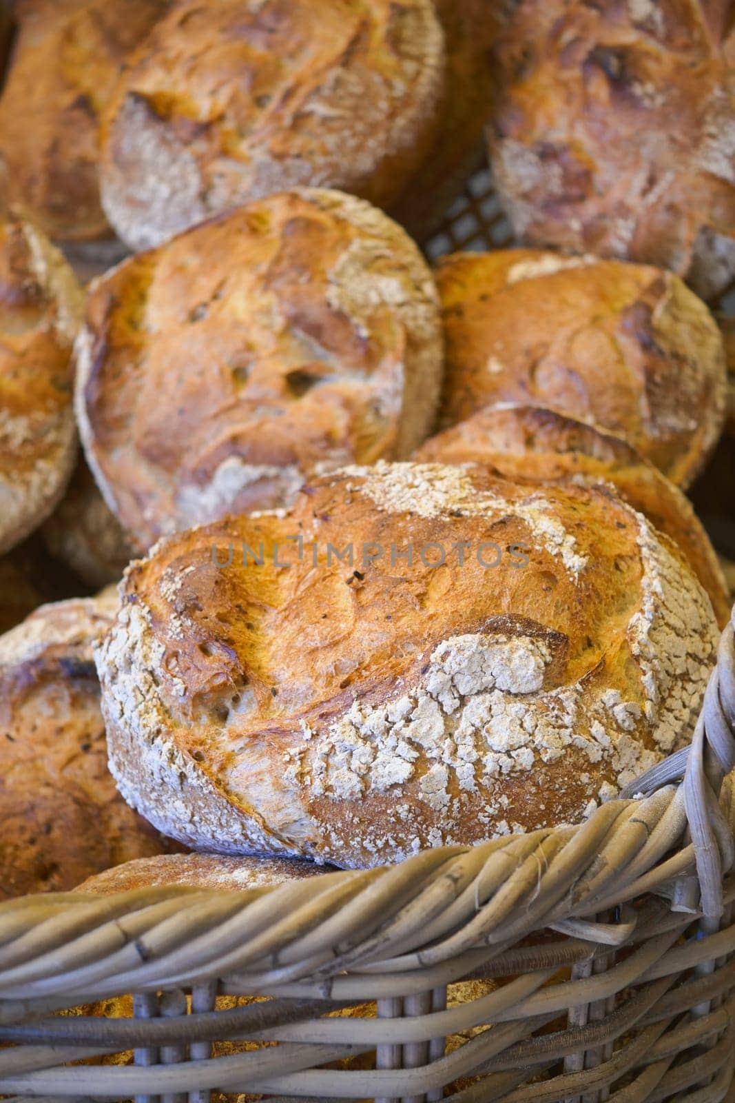 Organic Bread at Farmers Market in istanbul