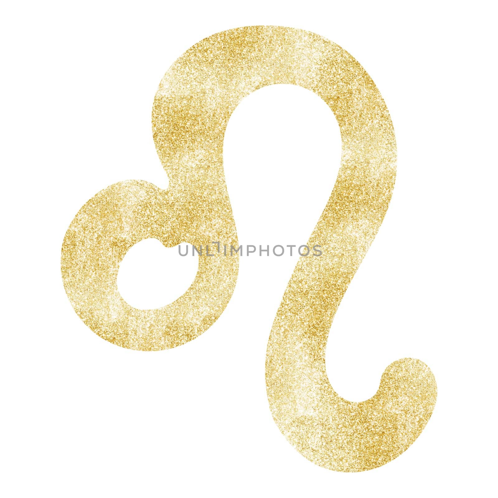 Gold Leo zodiac symbol illustration. Simple leo zodiac icon. luxury, esoteric zodiac sign concept. Astrological calendar. Horoscope astrology. Fit for paranormal, tarot readers and astrologers.