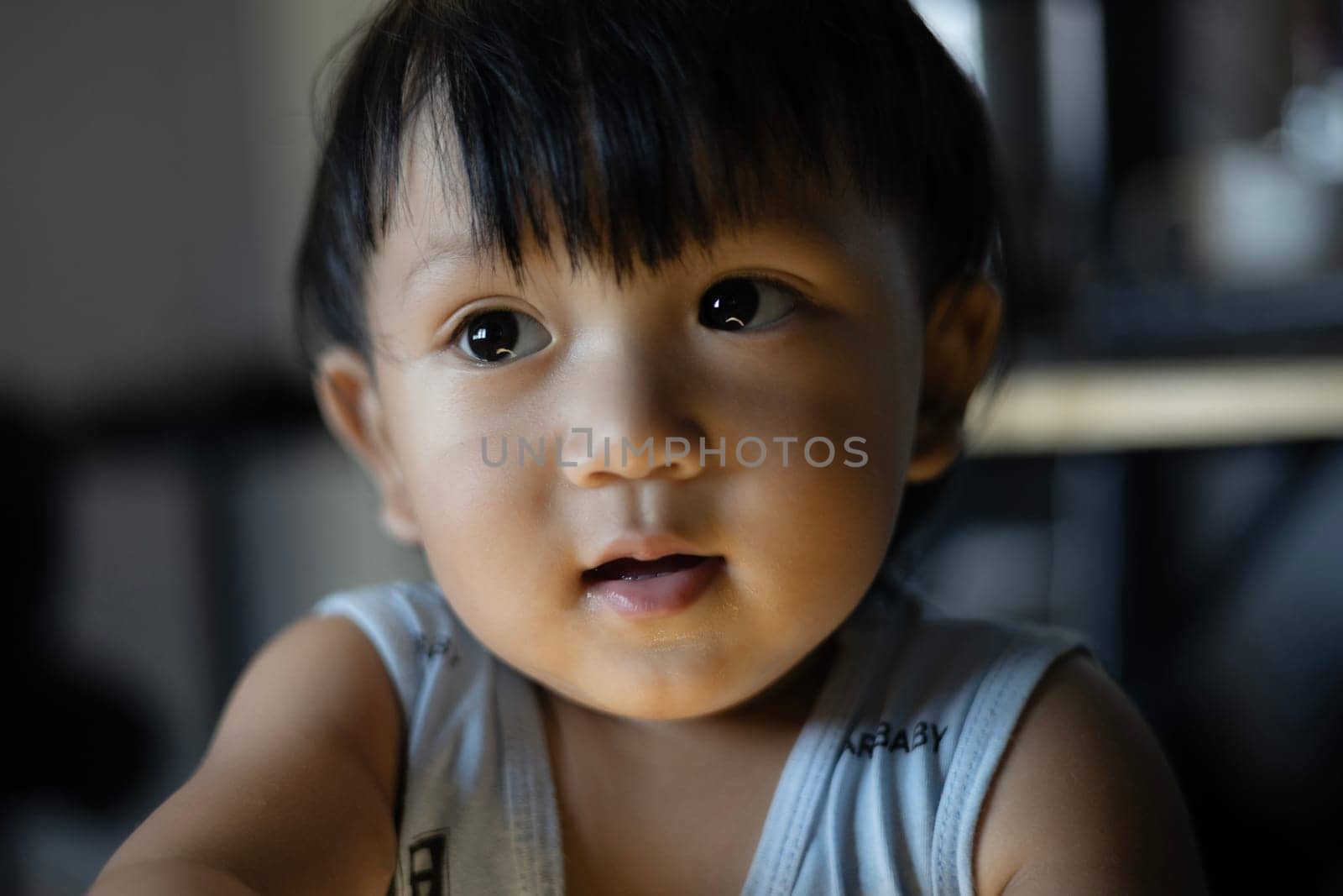 Close Up Portrait Of Child by urzine