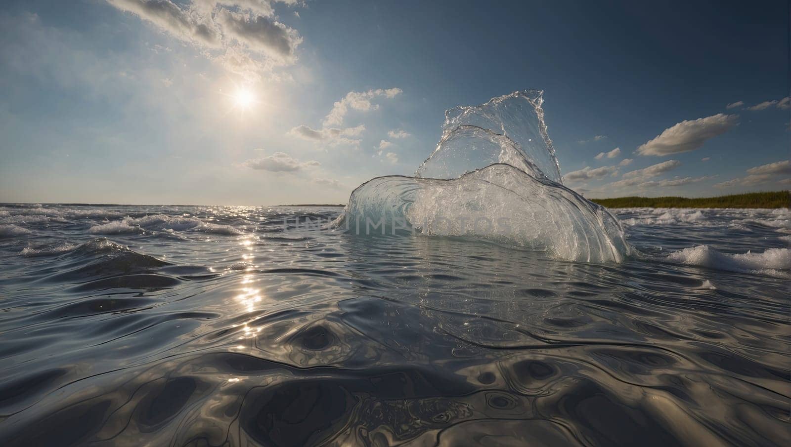 Colored water jets by applesstock