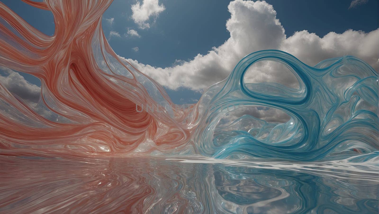 Colored water jets by applesstock