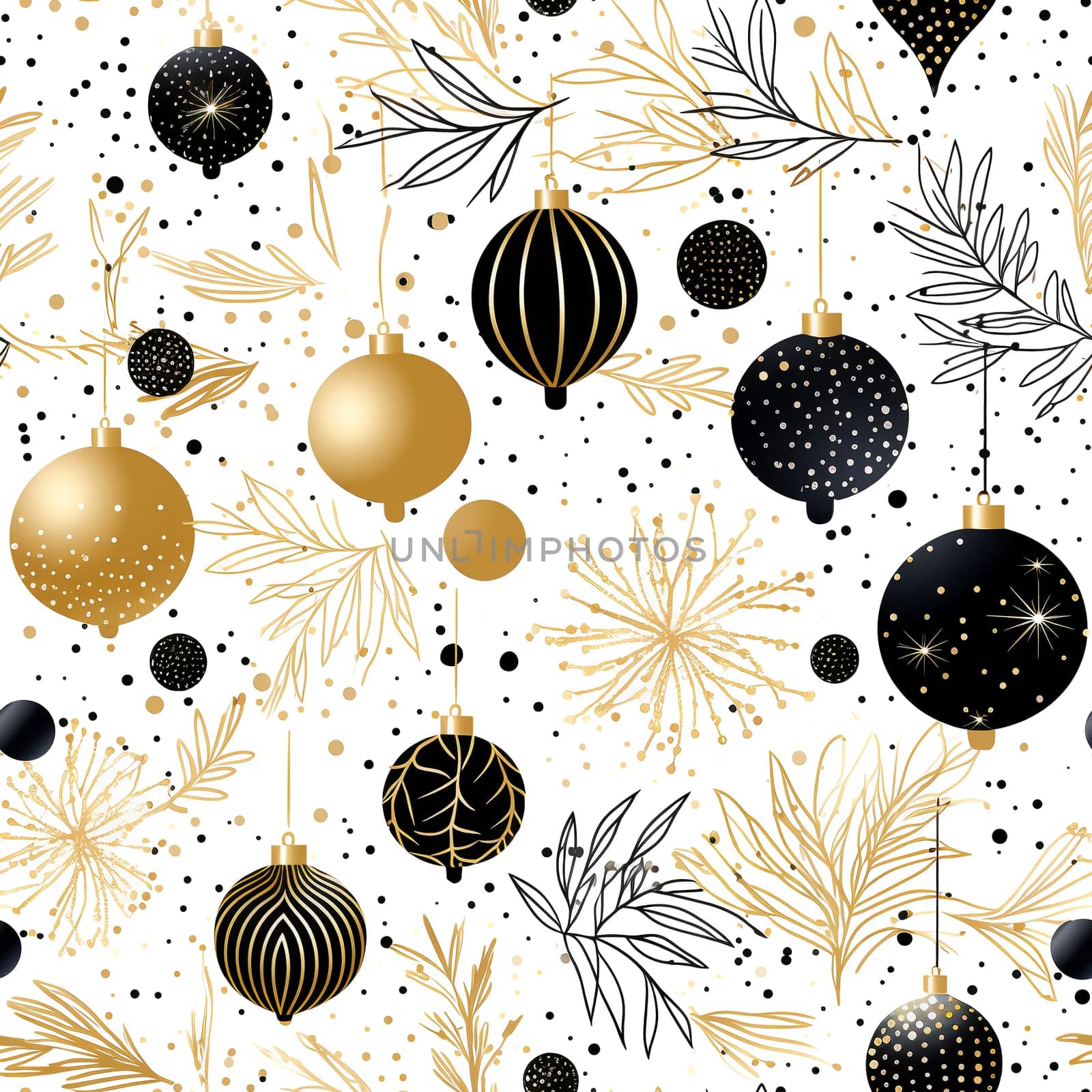 Luxury Christmas patterns. Digital Paper. AI Generated. by AndreyKENO