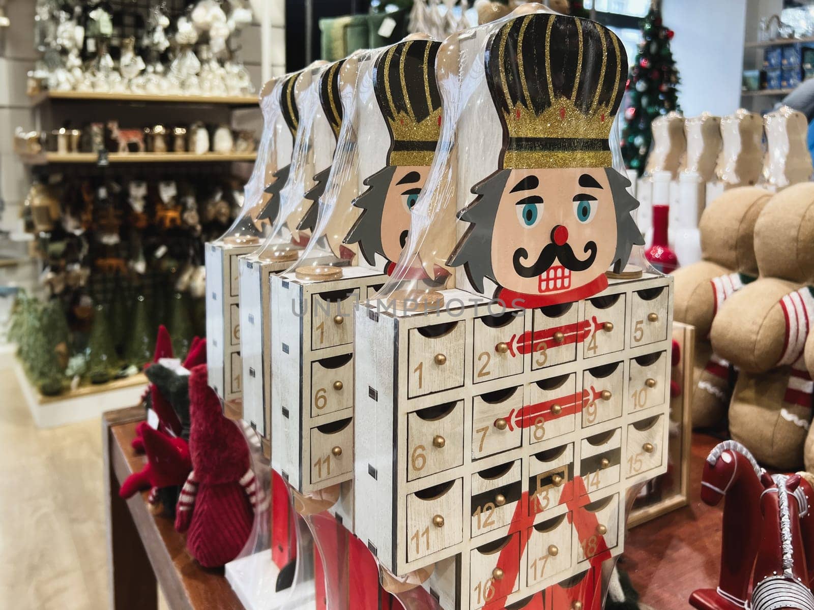 Nutcracker advent calendar at a shop