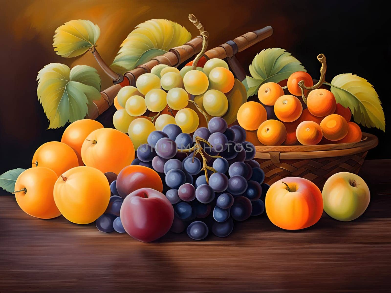 Still life compositions reflecting the colorful and delicious world of fruits by yilmazsavaskandag