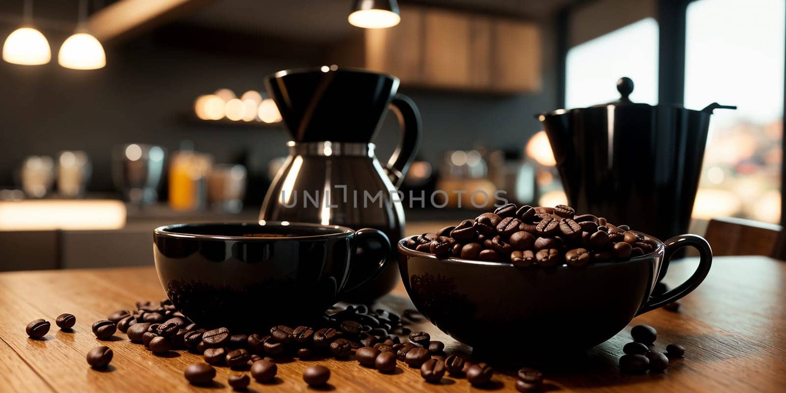 Roasted coffee beans background. High quality photo