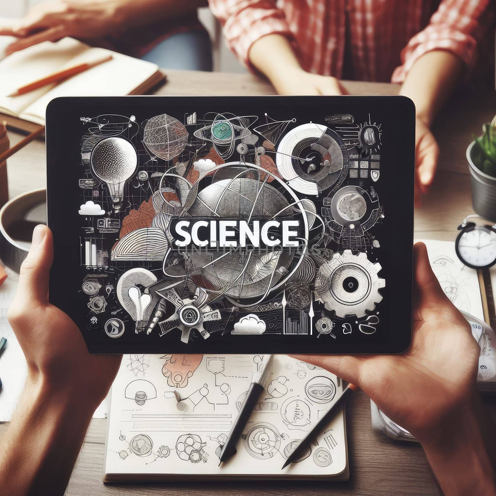 Design Concept Of Word SCIENCE Website Banner.