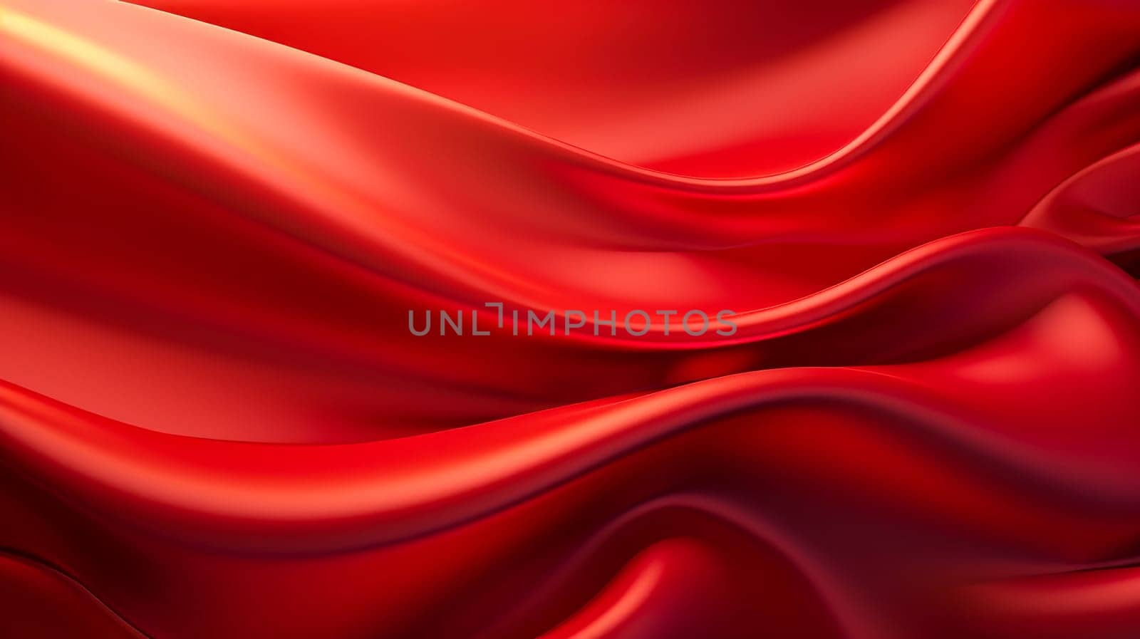 Beautiful luxury 3D modern abstract neon red background composed of waves with light digital effect. by Alla_Yurtayeva