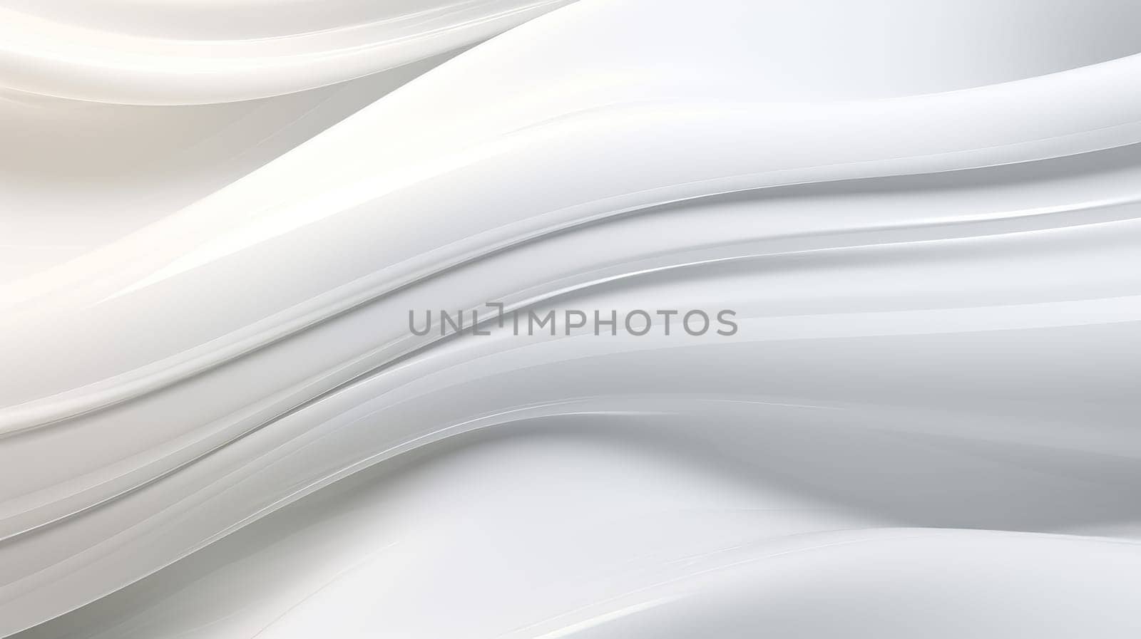 Beautiful luxury 3D modern abstract neon white light background composed of waves with light digital effect. by Alla_Yurtayeva