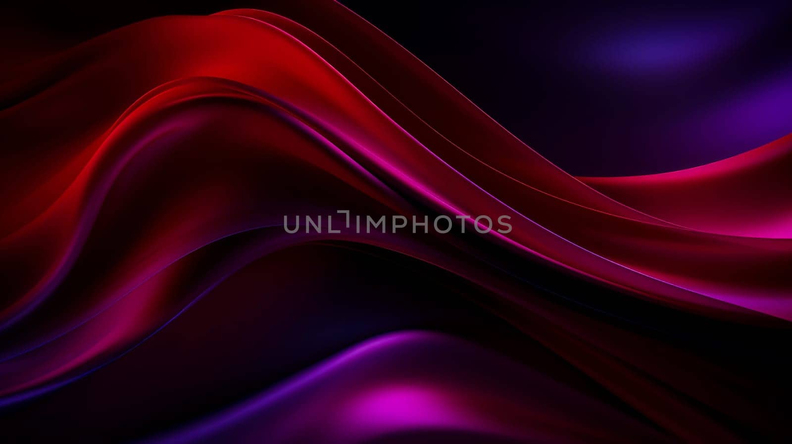 Beautiful luxury 3D modern abstract neon red purple background composed of waves with light digital effect in futuristic style. by Alla_Yurtayeva