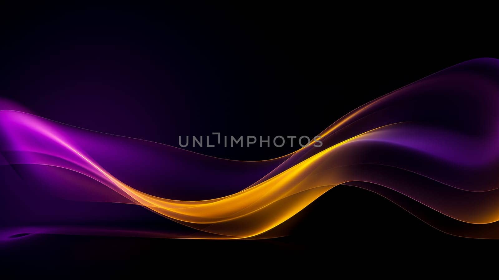 Beautiful luxury 3D modern abstract neon red purple yellow background composed of waves with light digital effect in futuristic style