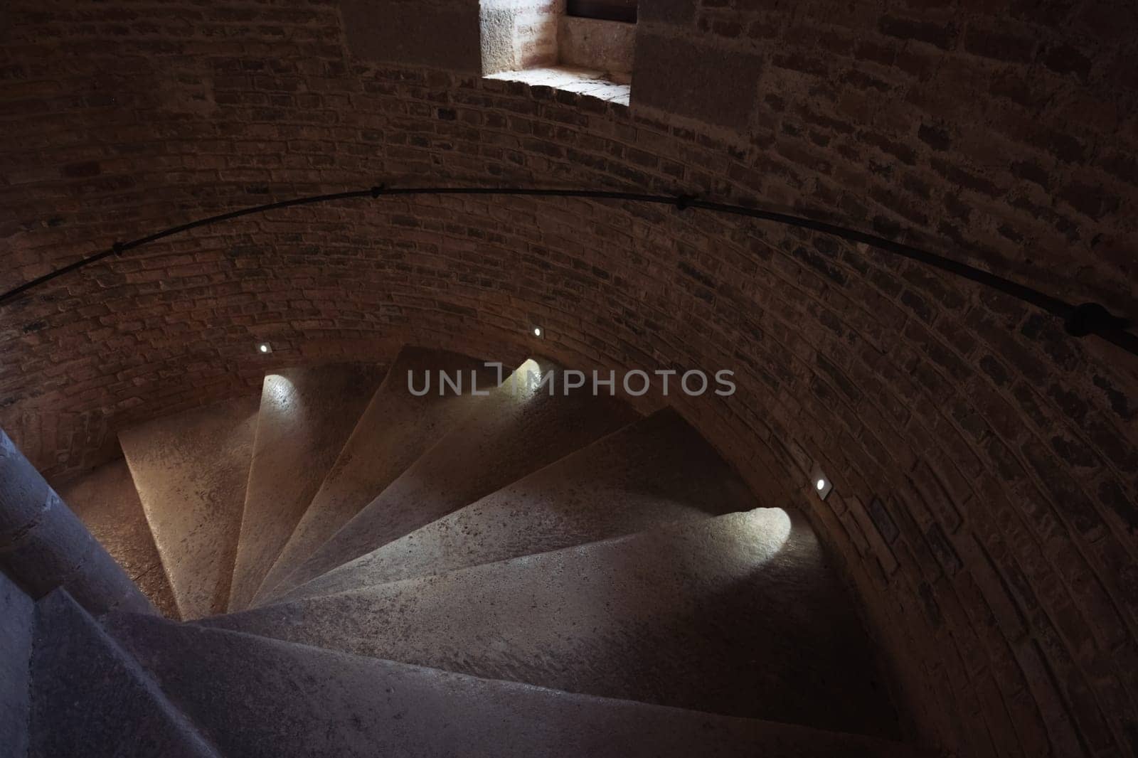 steps in the castle close-up, an ancient castle inside there is a place for an inscription. High quality photo