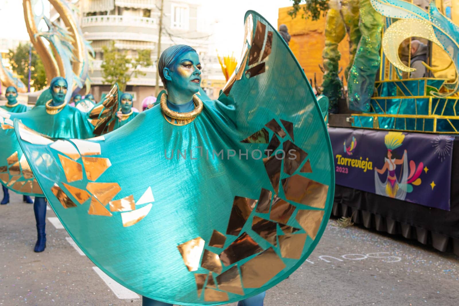 Carnival in Torrevieja, Spain February 12, 2023. High quality photo