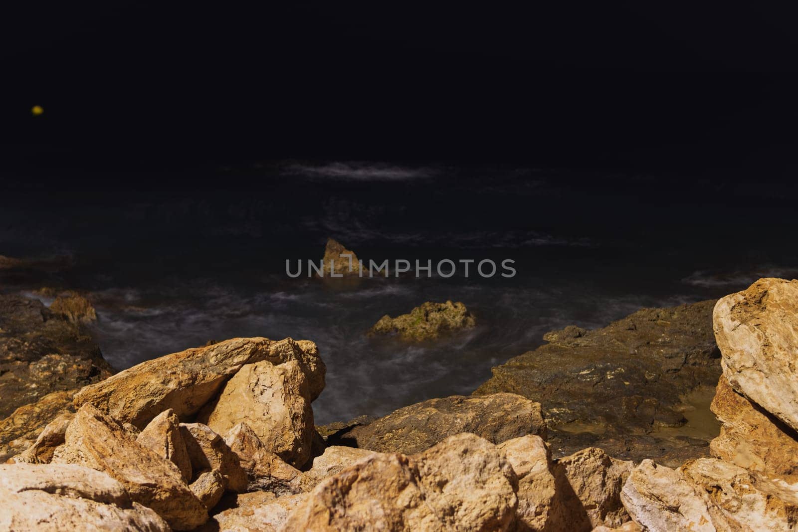Beautiful view of the seashore,storm waves.Beautiful sea background by PopOff