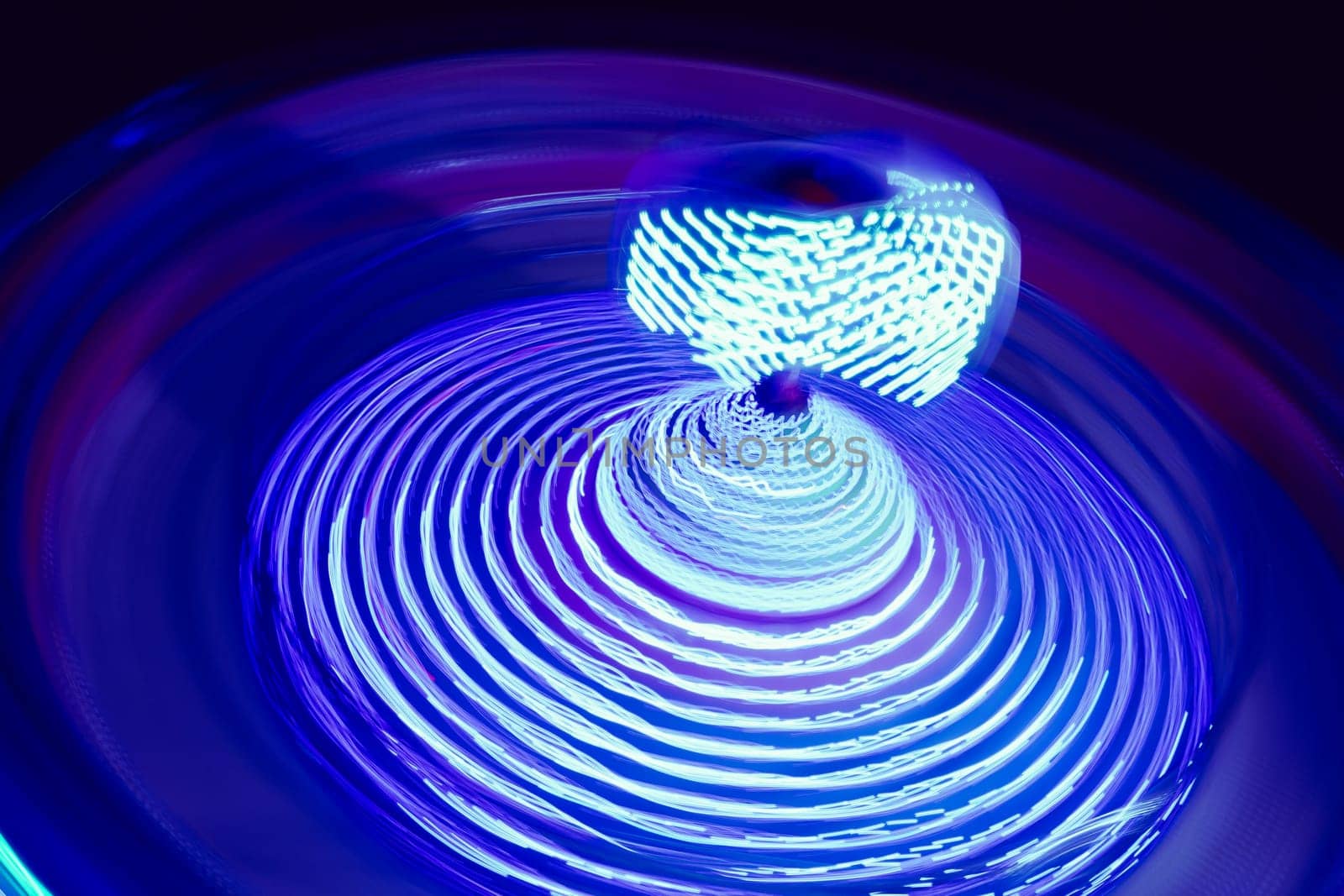 wheel against the background of the black sky in the lunopark close-up. High quality photo