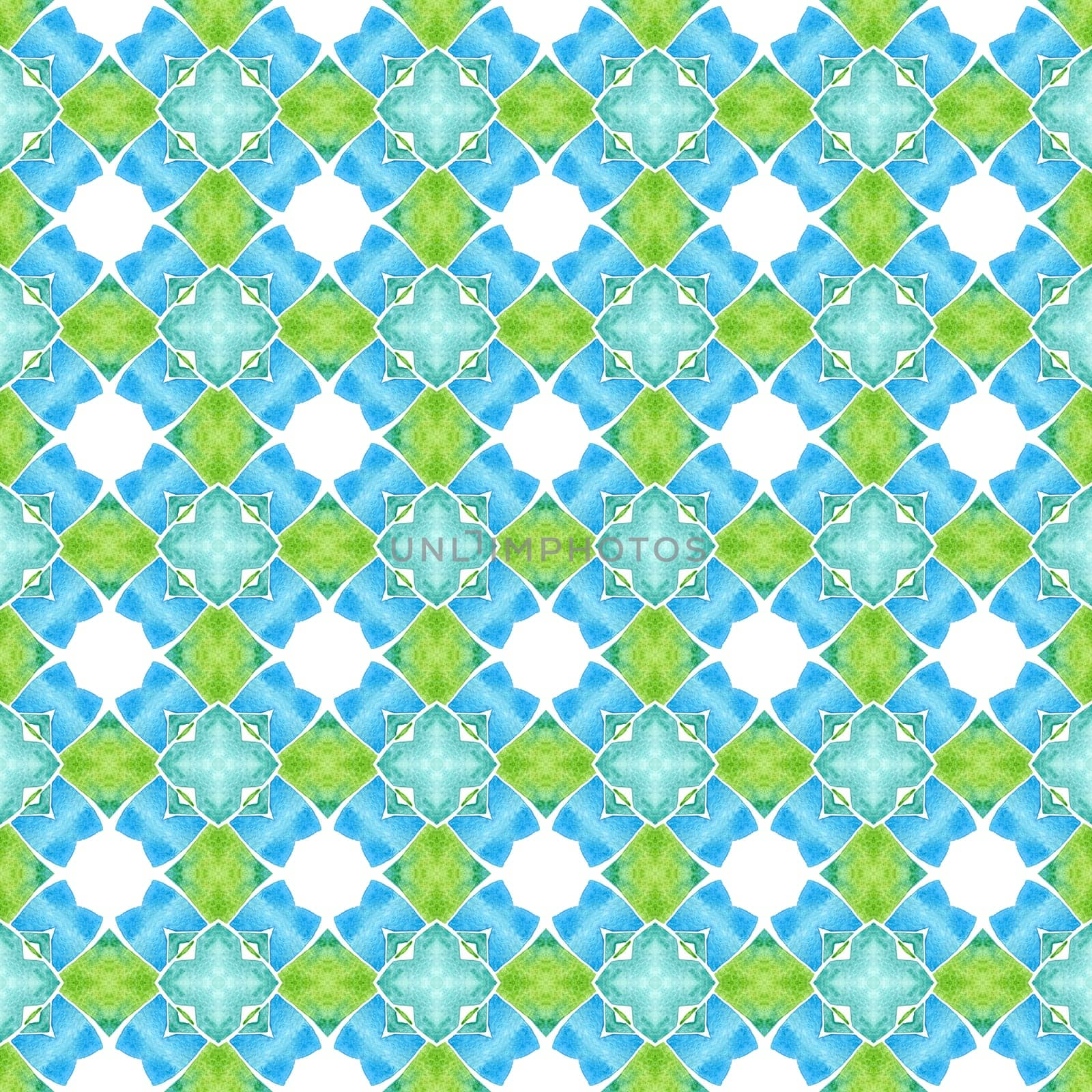 Exotic seamless pattern. Green outstanding boho by beginagain