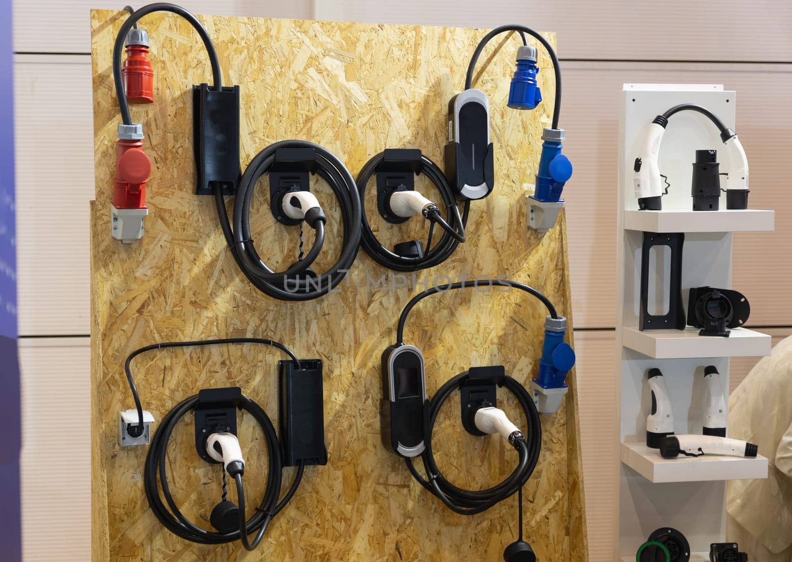 Several charging stations from electric cars - exhibition by Studia72