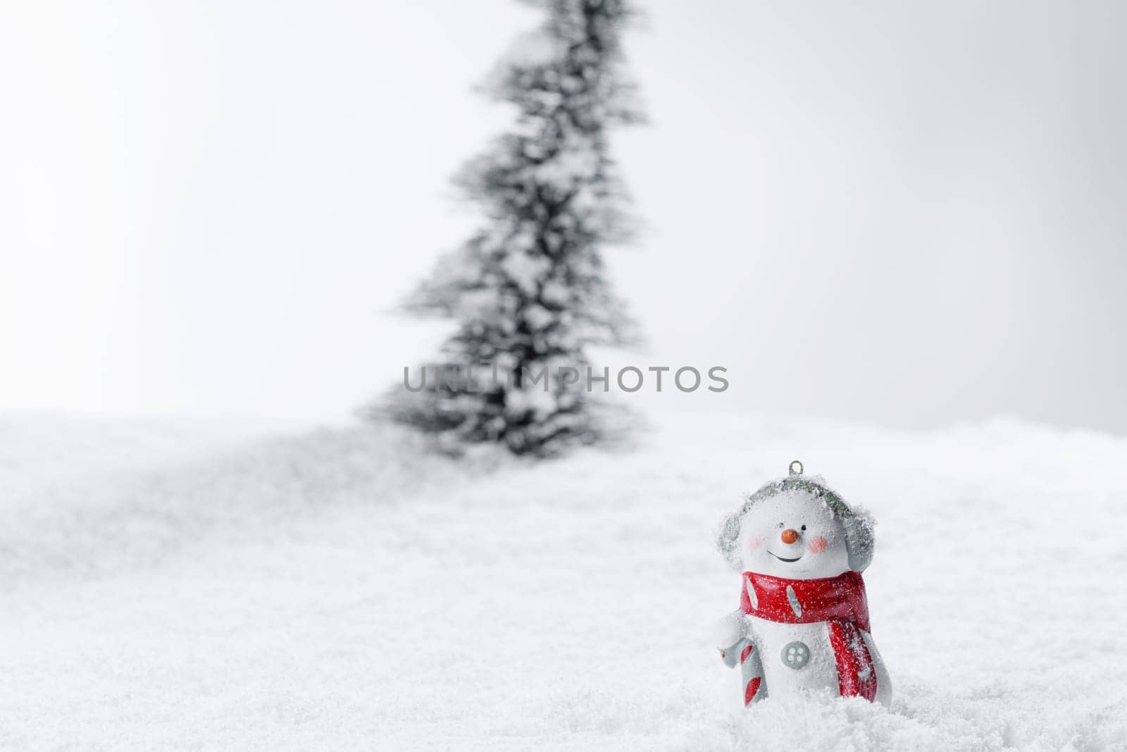 Christmas tree and snowman by Yellowj