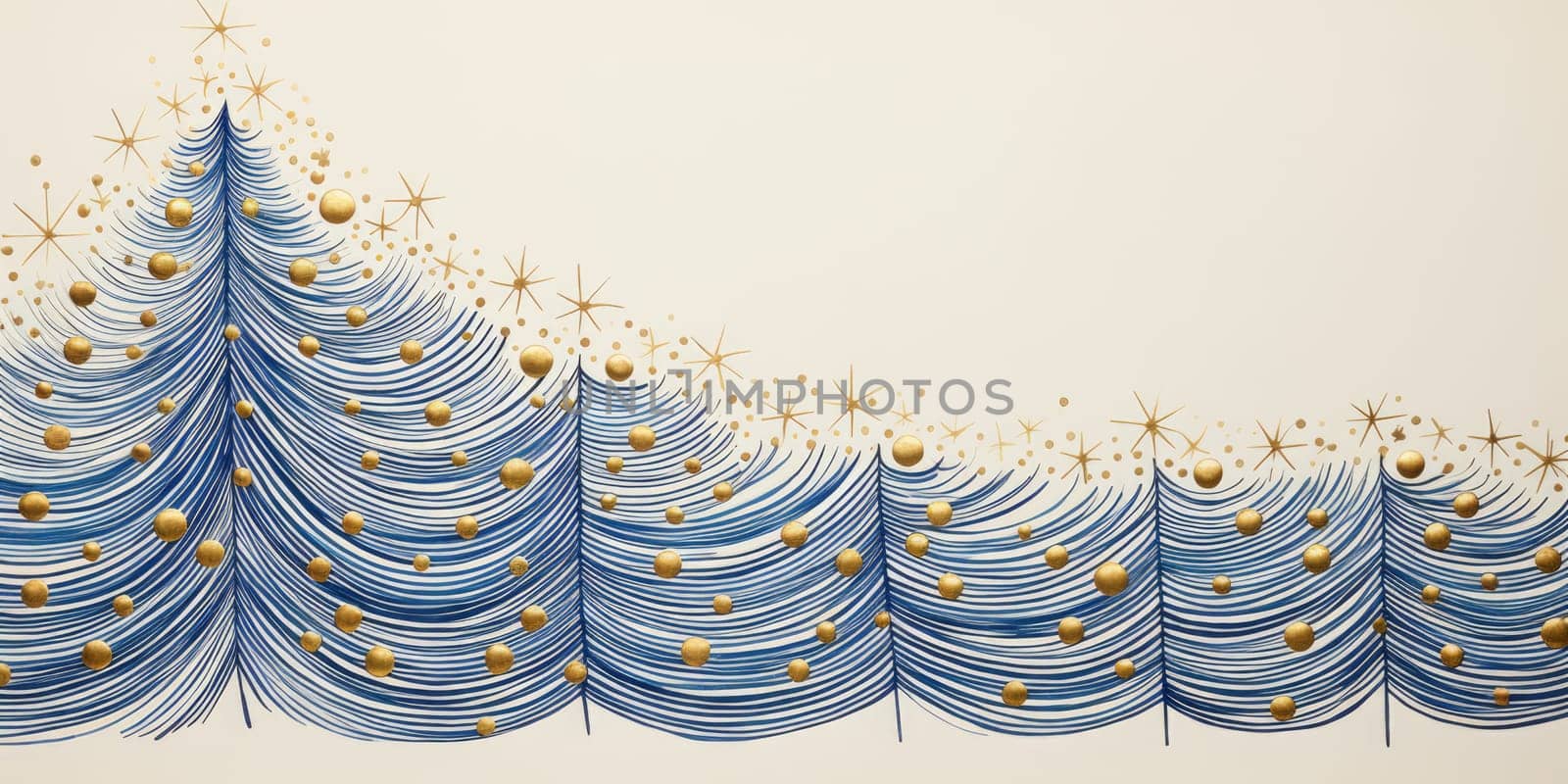 Creative art Christmas tree hand drawing style comeliness by biancoblue