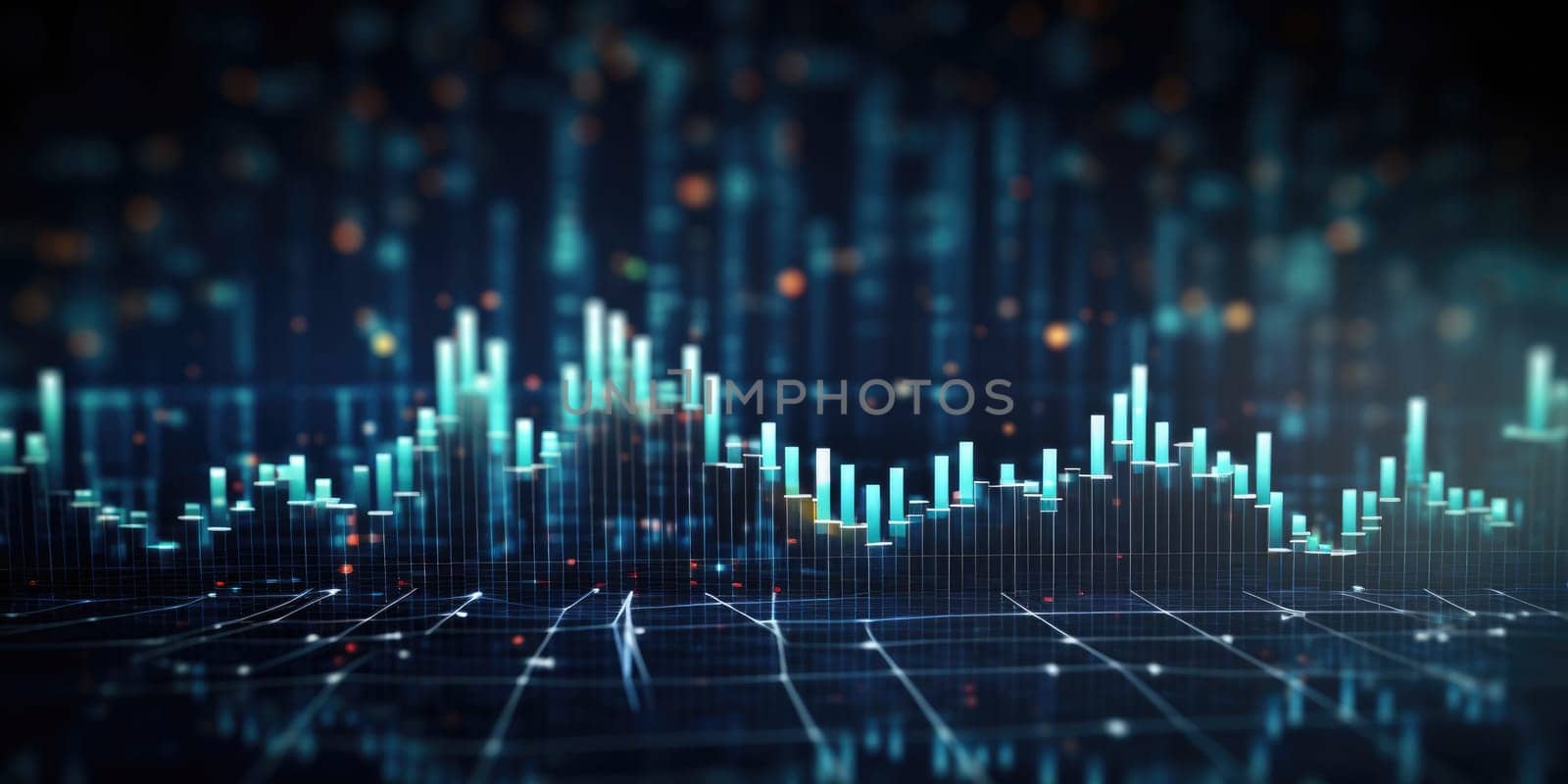 Financial data graph chart report statistic marketing research development planning management strategy analysis accounting. Financial business technology hologram concept. Comeliness