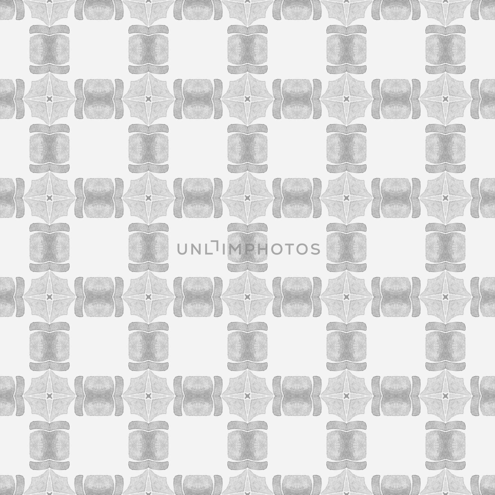 Organic tile. Black and white decent boho chic summer design. Trendy organic green border. Textile ready exotic print, swimwear fabric, wallpaper, wrapping.