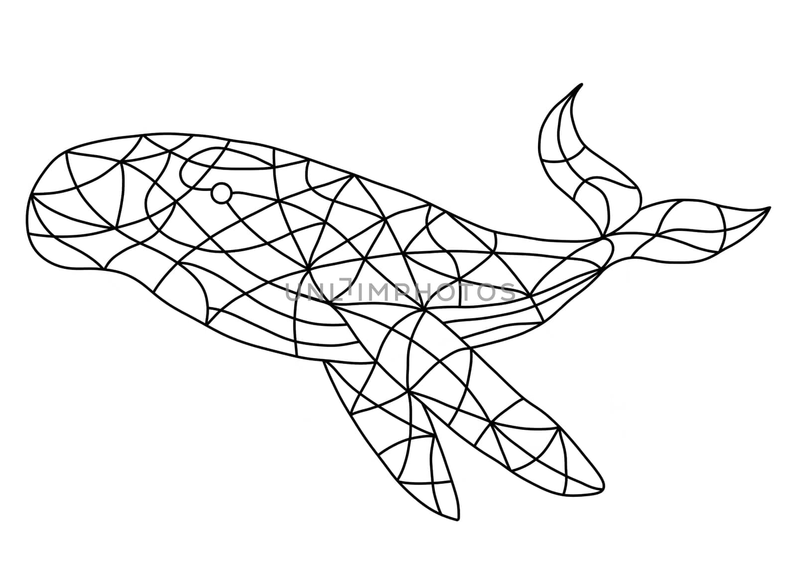 Whale Icon Illustration Isolated on White Background. by Rina_Dozornaya