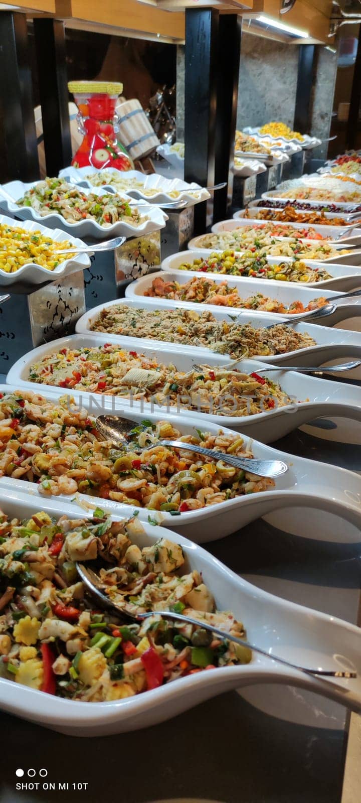 A huge assortment of salads in one of the hotel restaurants in Turkey by client111
