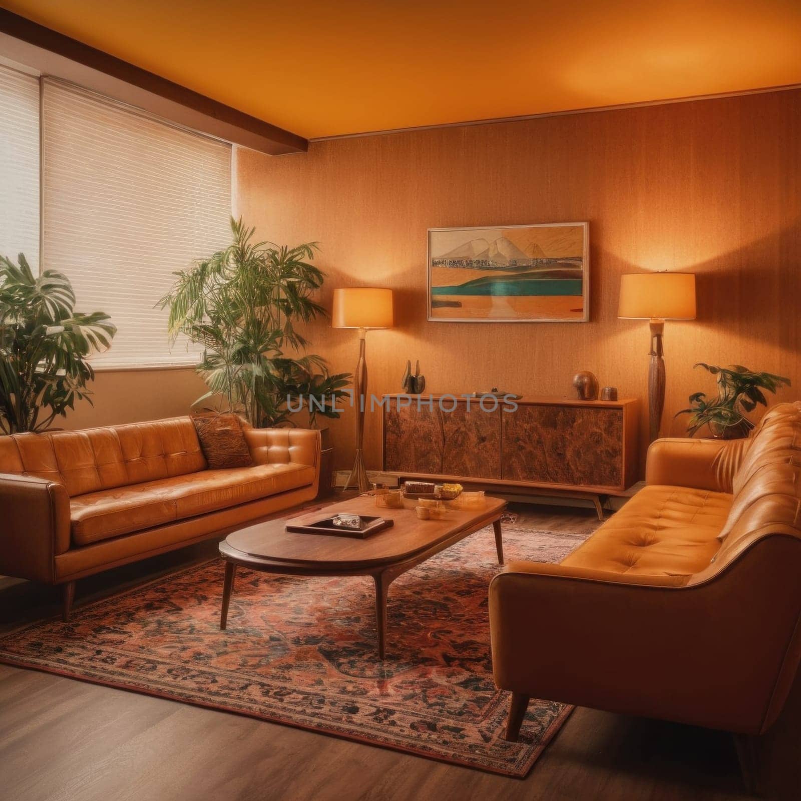 Vintage room AI generation interior by vicnt