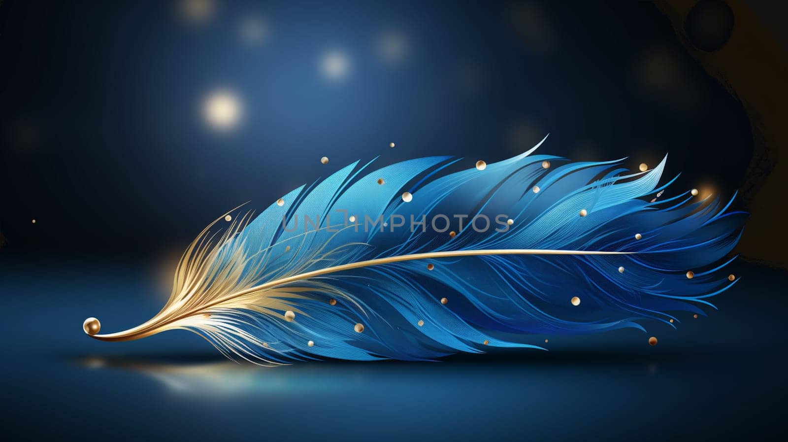 Background with feathers of pastel colors. Digital illustration. High quality photo