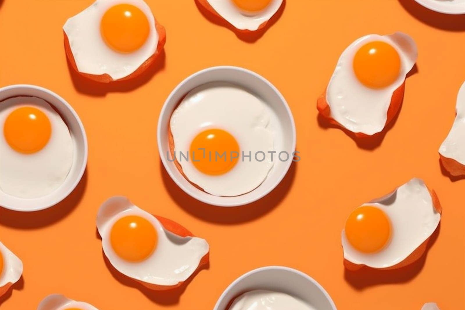 yellow white texture healthy background egg easter food breakfast design pattern. Generative AI. by Vichizh