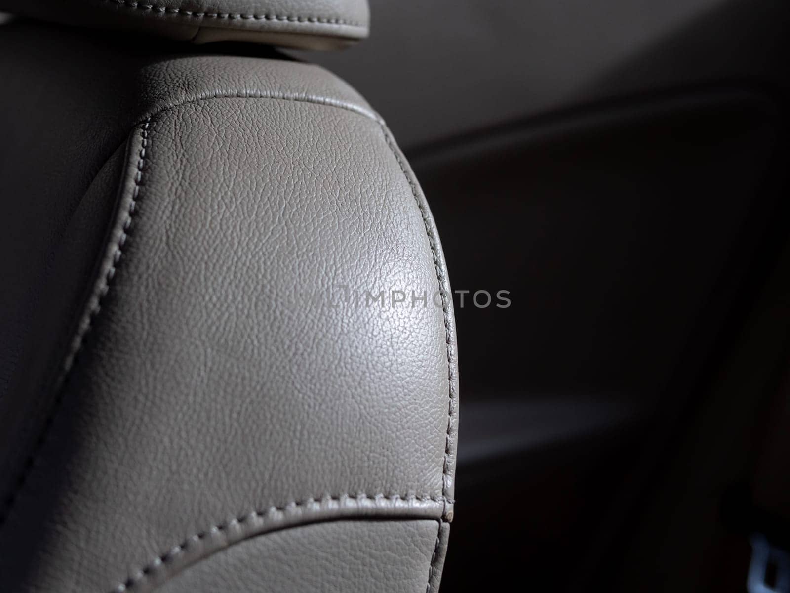 Part of leather car seat details by jackreznor