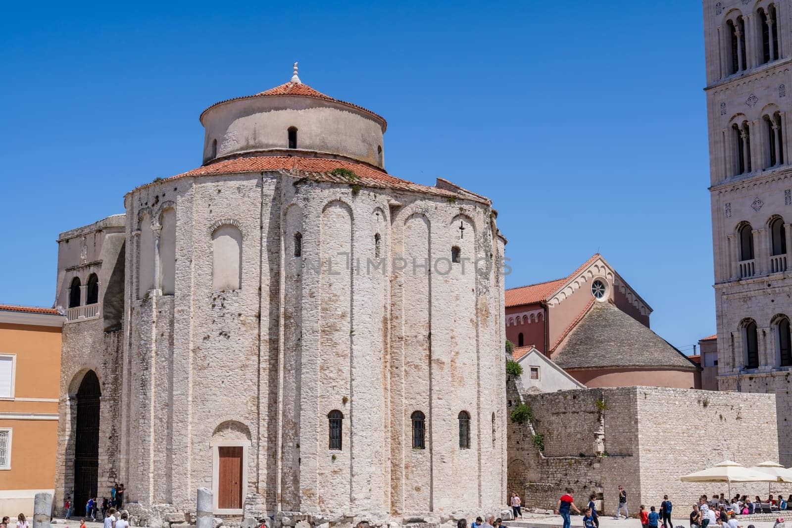 Charming old town of Zadar, Croatia, with historic architecture and rich cultural heritage, ideal for travelers seeking to immerse themselves in local traditions.