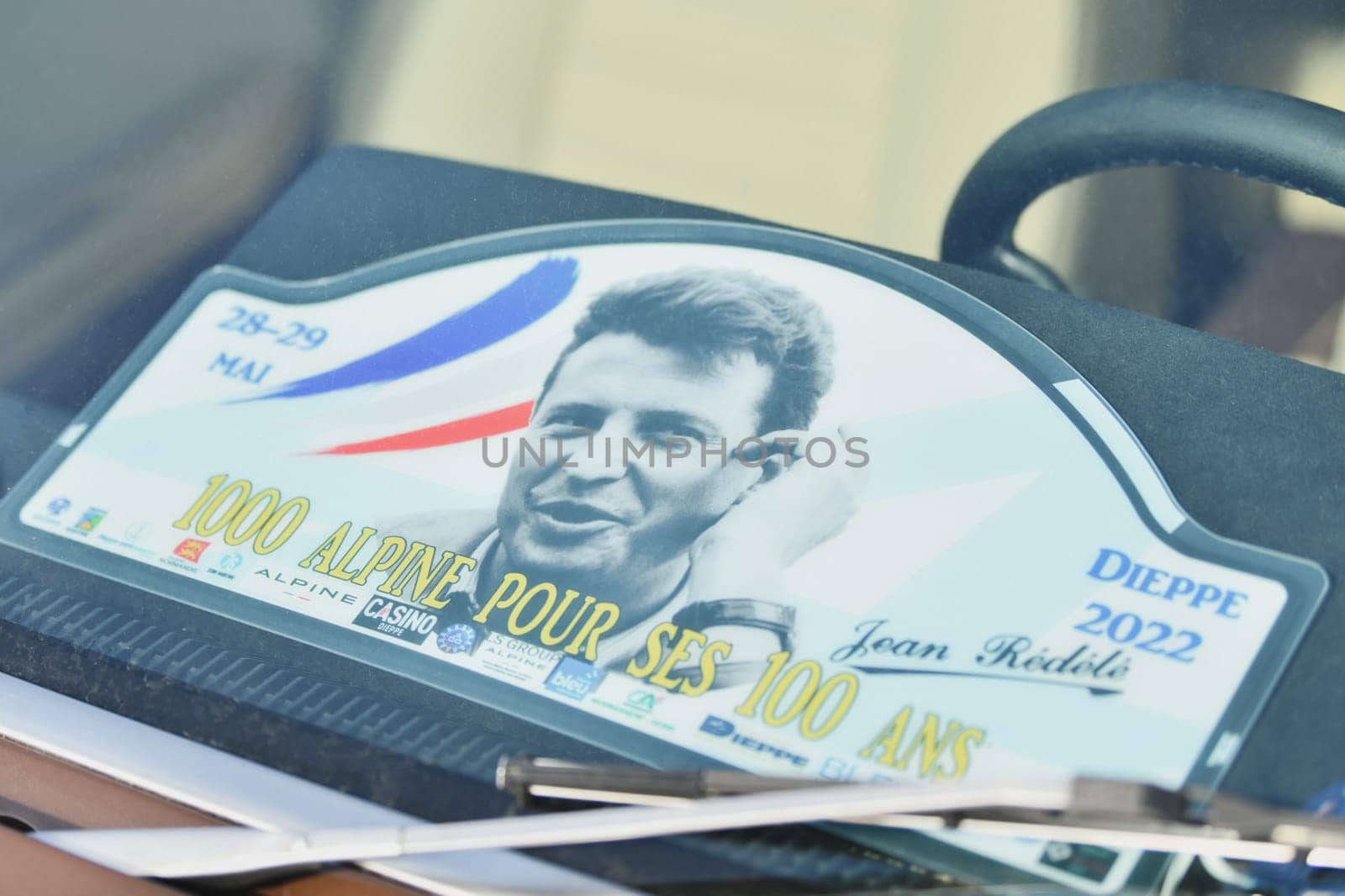 DIEPPE, FRANCE - MAY 29, 2022: Jean Redele a founder of the Alpine car brand