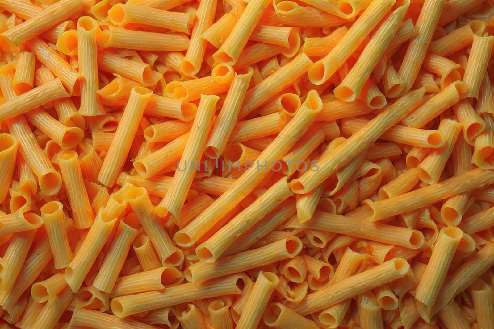 Macaroni pasta texture background. Close up of italian pasta. generative ai by sanisra