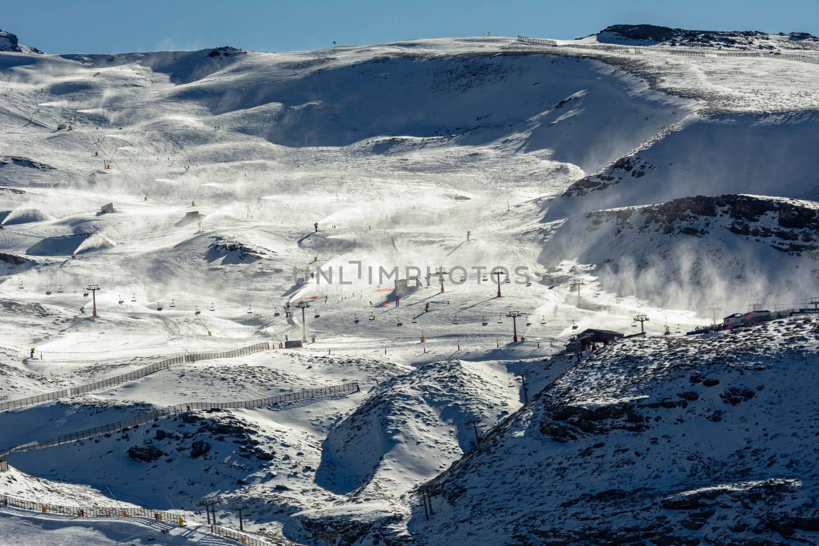 Sierra Nevada, Spain It's a mountain range in Spain. It is a popular tourist destination, as its high peaks make skiing possible in one of Europe's most southerly ski resorts,