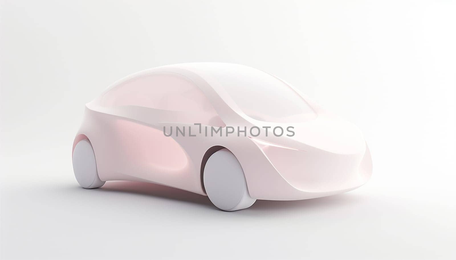 Modern electric car on white background neon glow design. E-mobility EV Electric. Modern design eco friendly luxury