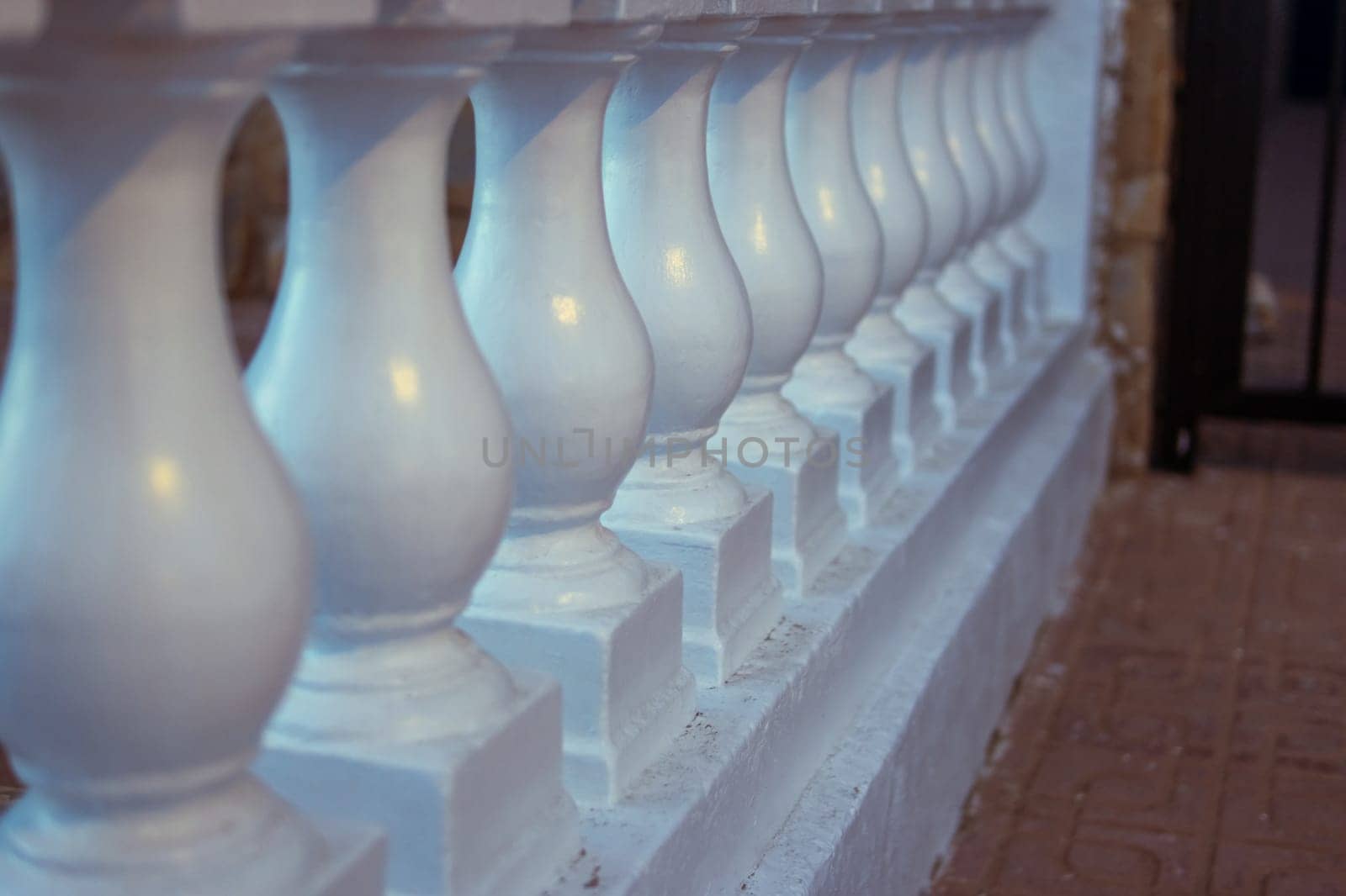 railings are isolated on the background, there is a place for an inscription. High quality photo