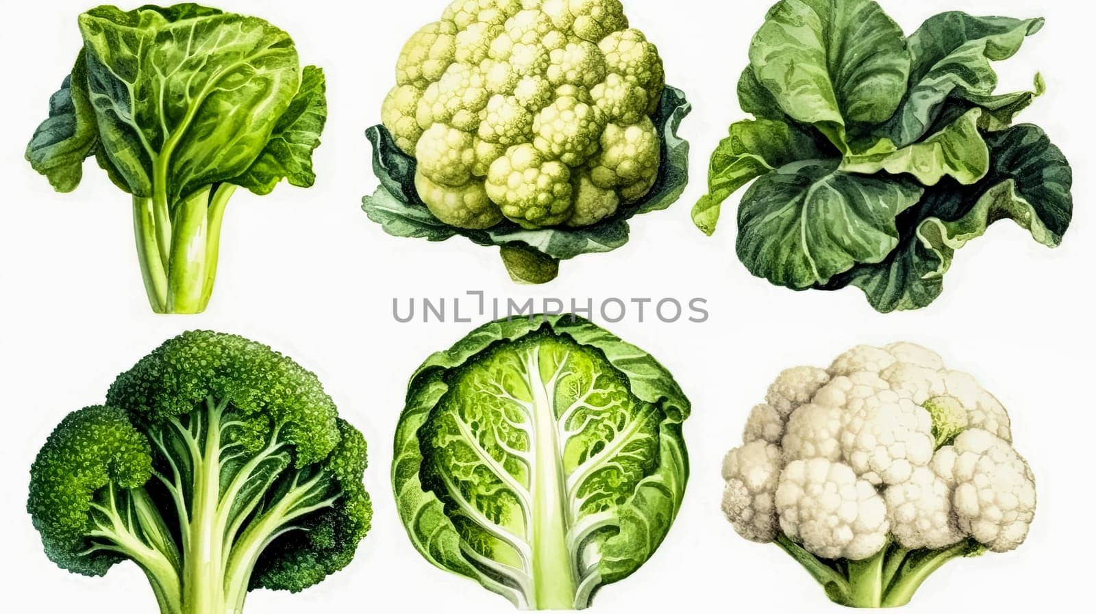 palette unveils the charm of different cabbages by Alla_Morozova93