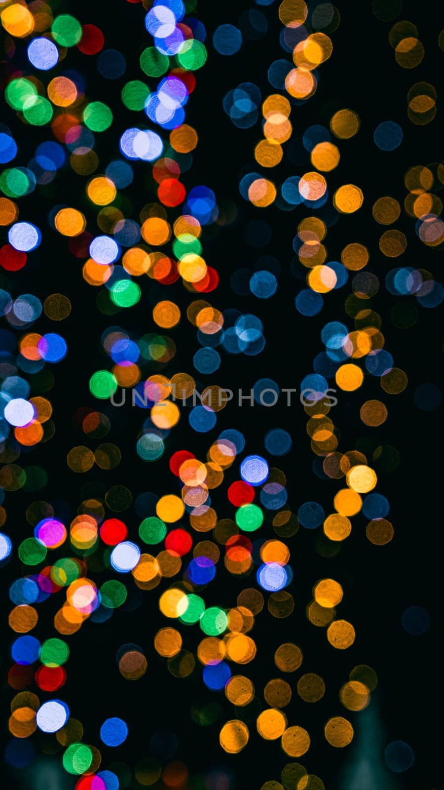 Christmas decorations. Colorful Christmas lights background