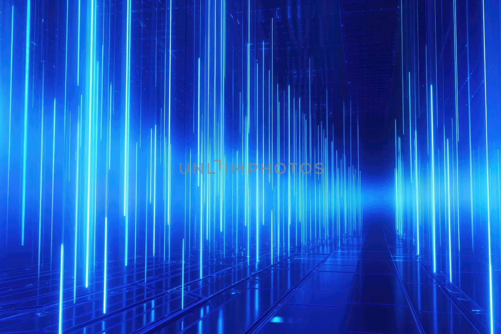 Abstract futuristic technology background. light line design Generative AI by itchaznong